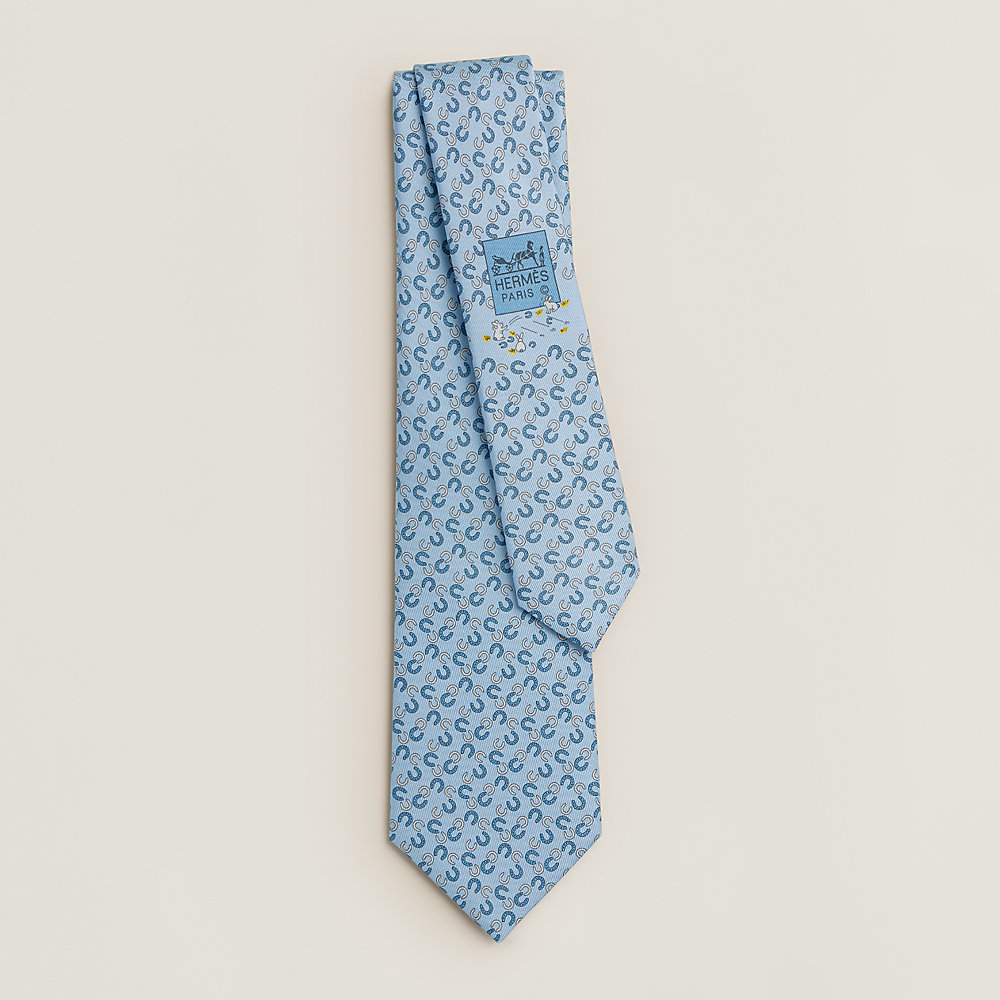 Fers Lucky tie - Grey | Hermès Canada